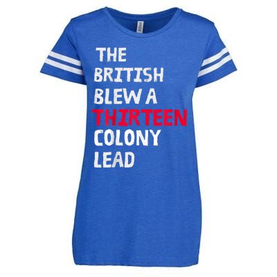 The British Blew A Thirteen Colony Lead Enza Ladies Jersey Football T-Shirt