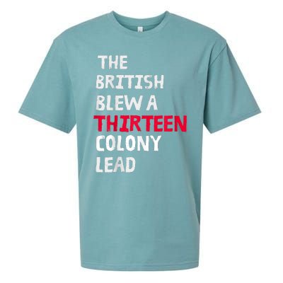 The British Blew A Thirteen Colony Lead Sueded Cloud Jersey T-Shirt