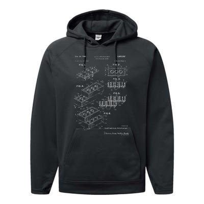 Toy Building Brick Patent Performance Fleece Hoodie