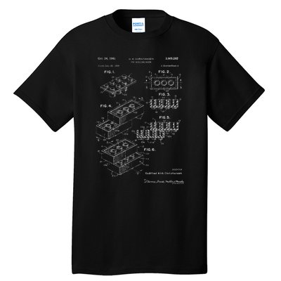 Toy Building Brick Patent Tall T-Shirt