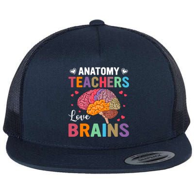 Teachers Brains Back To School Flat Bill Trucker Hat