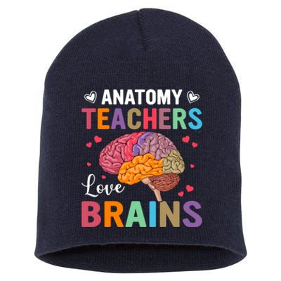 Teachers Brains Back To School Short Acrylic Beanie