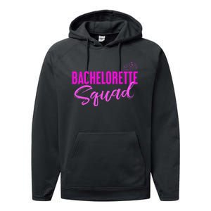 Team Bride Bachelorette Squad Performance Fleece Hoodie