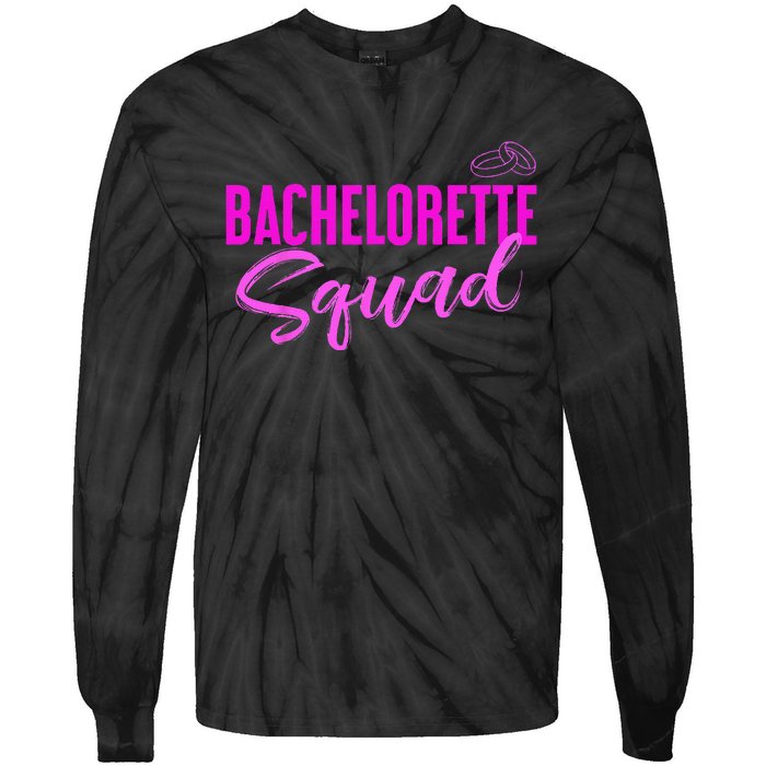 Team Bride Bachelorette Squad Tie-Dye Long Sleeve Shirt