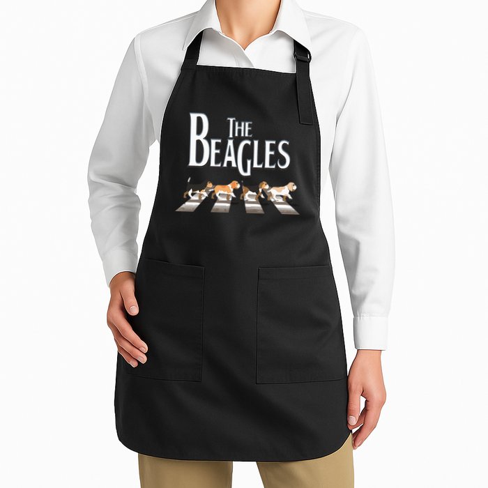 The Beagles Beagle Dog Funny For Beagle Lovers Full-Length Apron With Pockets