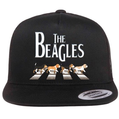 The Beagles Beagle Dog Funny For Beagle Lovers Flat Bill Trucker Hat