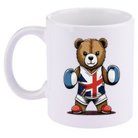 Teddy Bear Boxing Premium 11oz C Handle Ceramic Mug