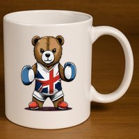 Teddy Bear Boxing Premium 11oz C Handle Ceramic Mug