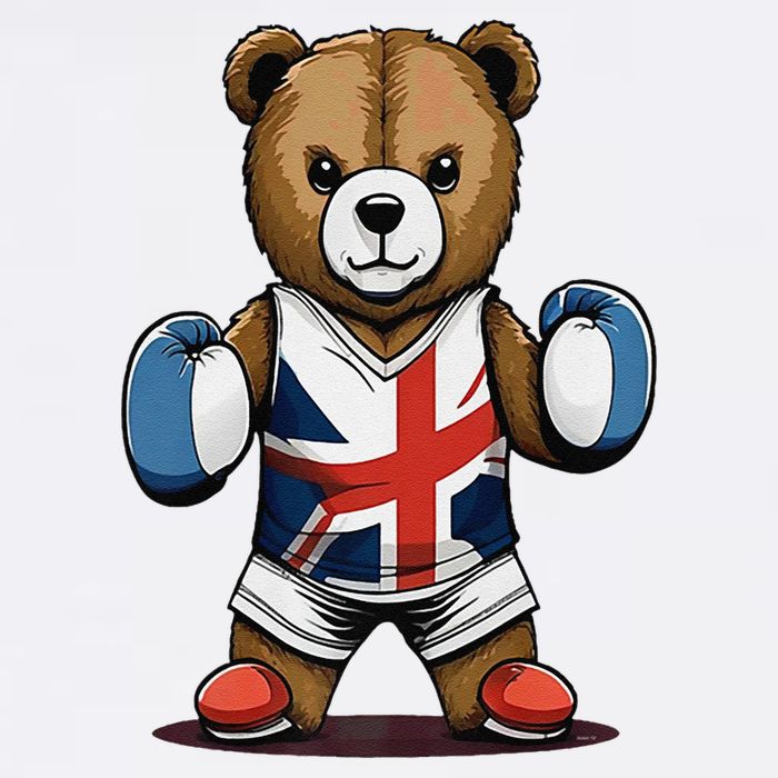 Teddy Bear Boxing Premium 11oz C Handle Ceramic Mug