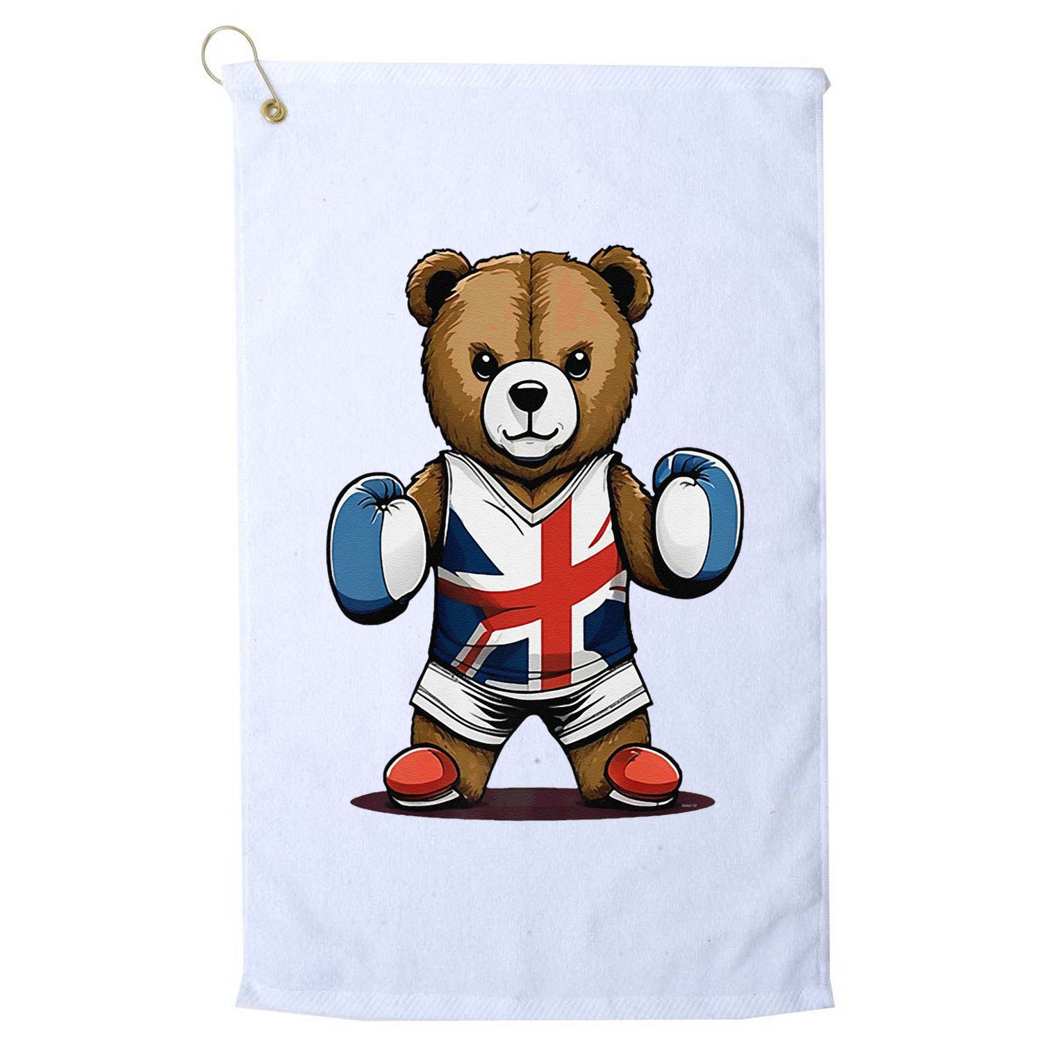 Teddy Bear Boxing Premium Golf Towel
