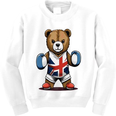 Teddy Bear Boxing Premium Kids Sweatshirt