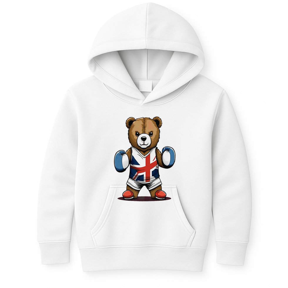 Teddy Bear Boxing Premium Kids Hoodie
