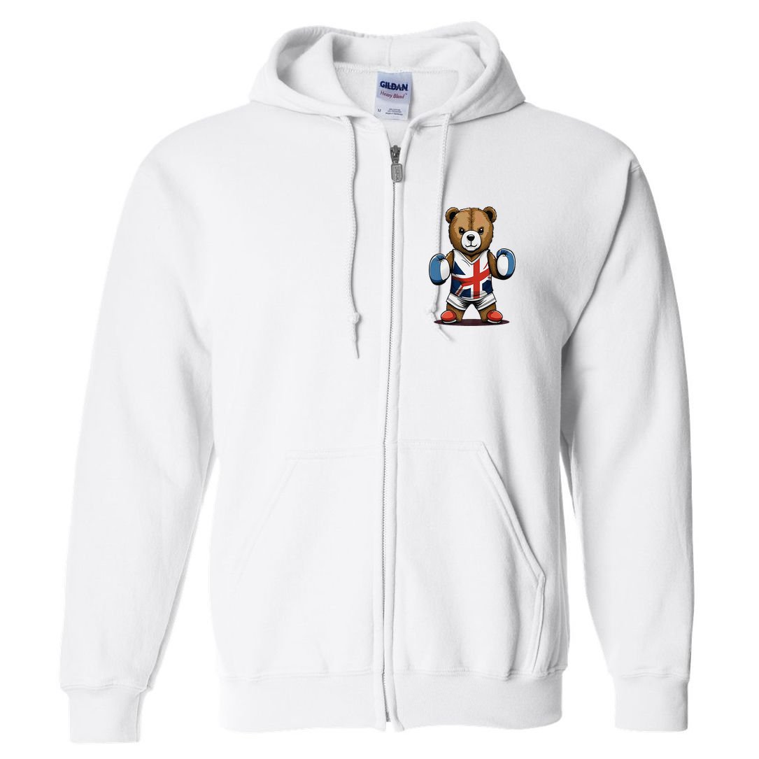 Teddy Bear Boxing Premium Full Zip Hoodie