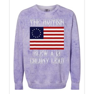 The British Blew A 13 Colony Lead Funny 4th Of July Colorblast Crewneck Sweatshirt