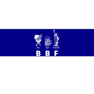 Tu Bbq Beer Freedom Bff Funny Gift Us Flag Grilling Ing Cute Gift Bumper Sticker