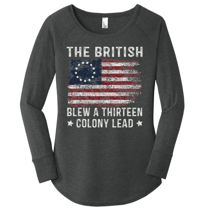 The British Blew A 13 Colony Lead Women's Perfect Tri Tunic Long Sleeve Shirt