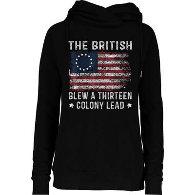 The British Blew A 13 Colony Lead Womens Funnel Neck Pullover Hood