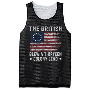 The British Blew A 13 Colony Lead Mesh Reversible Basketball Jersey Tank