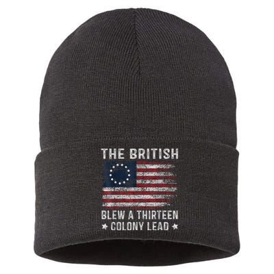 The British Blew A 13 Colony Lead Sustainable Knit Beanie