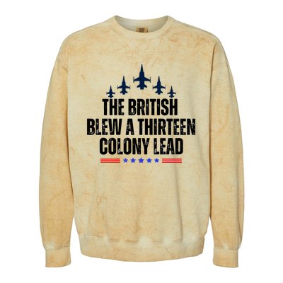 The British Blew A 13 Colony Lead Funny Patriotic Colorblast Crewneck Sweatshirt