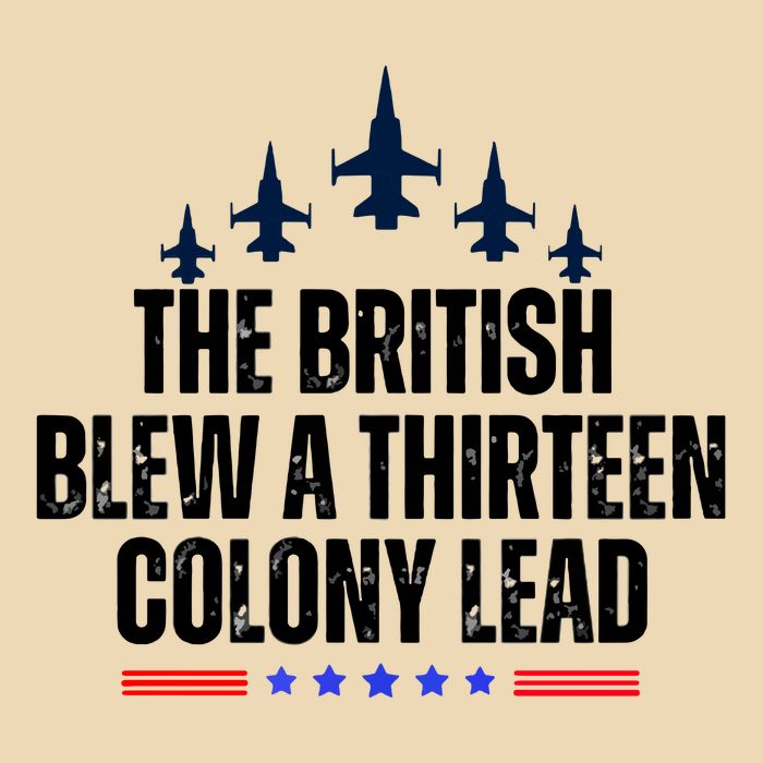 The British Blew A 13 Colony Lead Funny Patriotic Zip Tote Bag