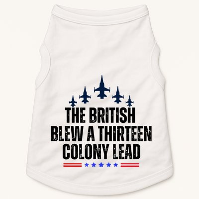 The British Blew A 13 Colony Lead Funny Patriotic Doggie Tank