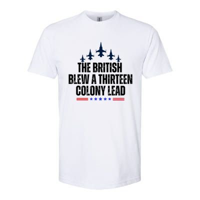 The British Blew A 13 Colony Lead Funny Patriotic Softstyle CVC T-Shirt