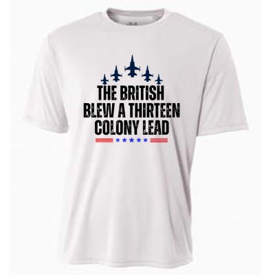 The British Blew A 13 Colony Lead Funny Patriotic Cooling Performance Crew T-Shirt