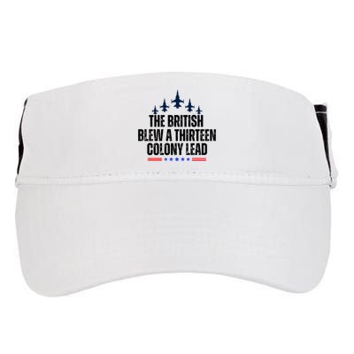 The British Blew A 13 Colony Lead Funny Patriotic Adult Drive Performance Visor