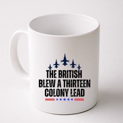The British Blew A 13 Colony Lead Funny Patriotic Mug