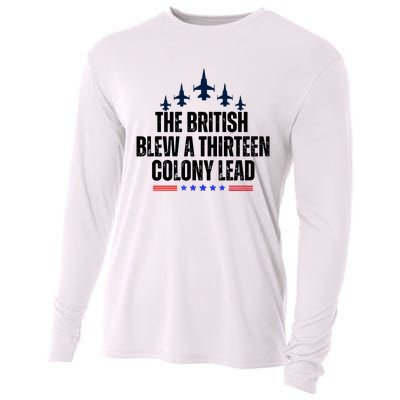 The British Blew A 13 Colony Lead Funny Patriotic Cooling Performance Long Sleeve Crew