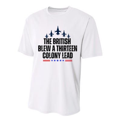 The British Blew A 13 Colony Lead Funny Patriotic Performance Sprint T-Shirt