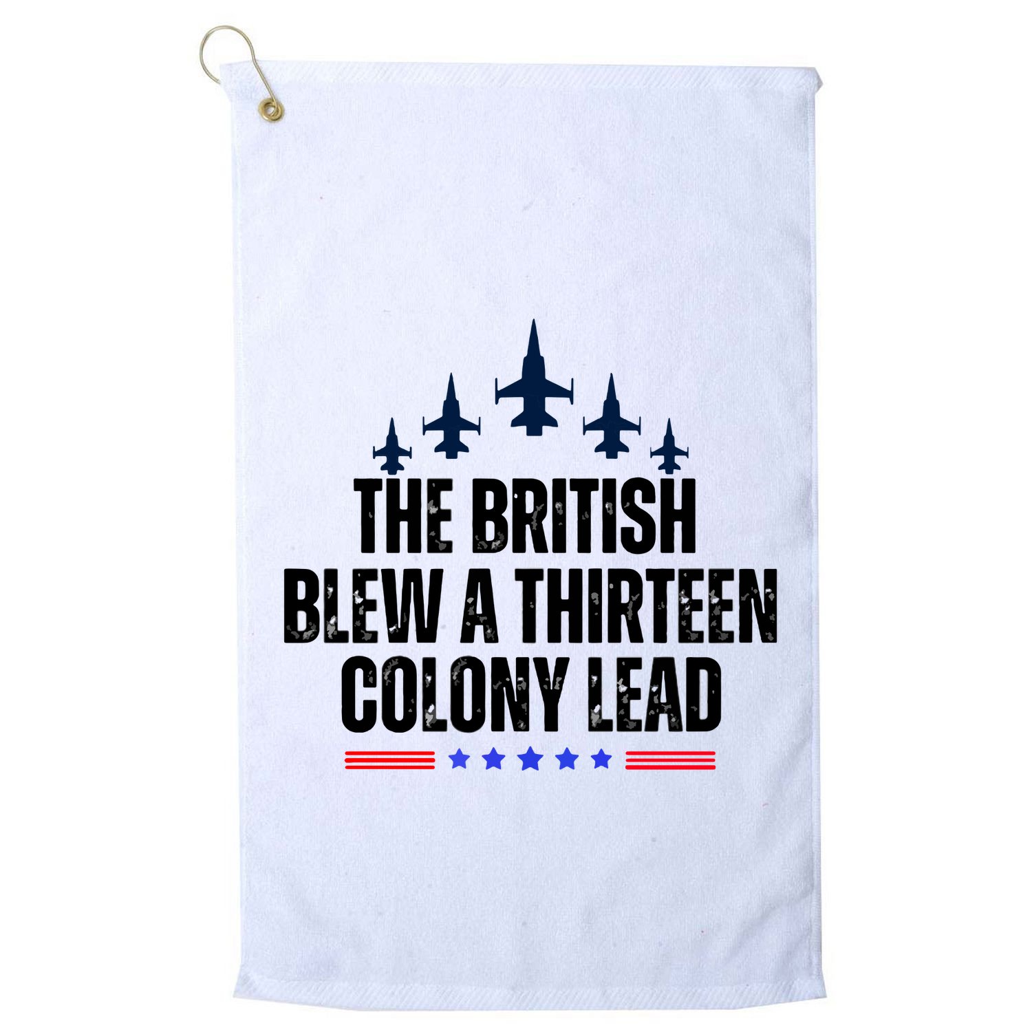 The British Blew A 13 Colony Lead Funny Patriotic Golf Towel