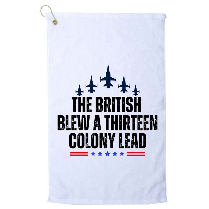 The British Blew A 13 Colony Lead Funny Patriotic Golf Towel