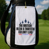The British Blew A 13 Colony Lead Funny Patriotic Golf Towel