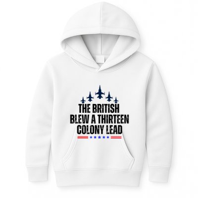 The British Blew A 13 Colony Lead Funny Patriotic Kids Hoodie