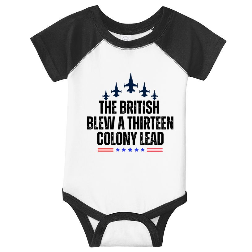 The British Blew A 13 Colony Lead Funny Patriotic Infant Baby Jersey Bodysuit