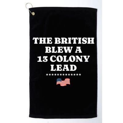 The British Blew A 13 Colony Lead Platinum Collection Golf Towel