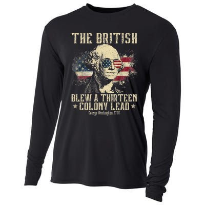 The British Blew A Thirteen Colony Lead 13 1776 4th Of July Cooling Performance Long Sleeve Crew