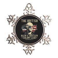 The British Blew A Thirteen Colony Lead 13 1776 4th Of July Metallic Star Ornament