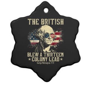 The British Blew A Thirteen Colony Lead 13 1776 4th Of July Ceramic Star Ornament