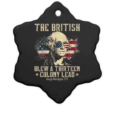 The British Blew A Thirteen Colony Lead 13 1776 4th Of July Ceramic Star Ornament