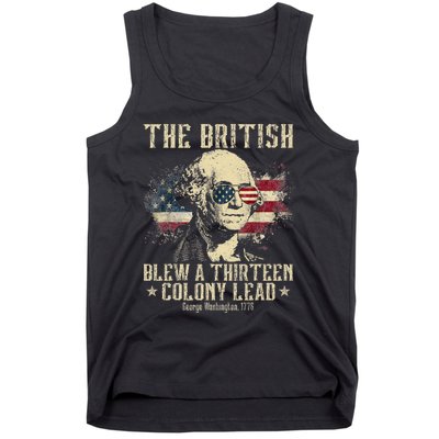 The British Blew A Thirteen Colony Lead 13 1776 4th Of July Tank Top