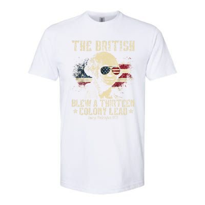 The British Blew A Thirteen Colony Lead 13 1776 4th Of July Softstyle CVC T-Shirt