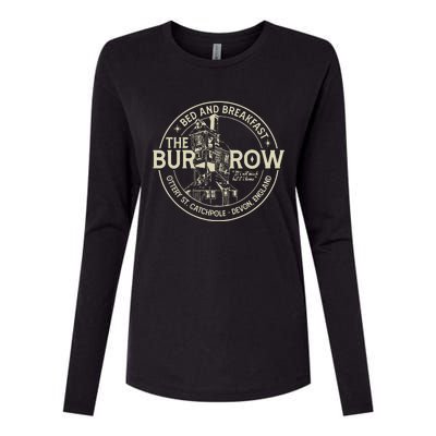 The Burrow Bed And Breakfast Christmas Womens Cotton Relaxed Long Sleeve T-Shirt