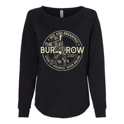 The Burrow Bed And Breakfast Christmas Womens California Wash Sweatshirt