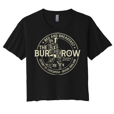 The Burrow Bed And Breakfast Christmas Women's Crop Top Tee