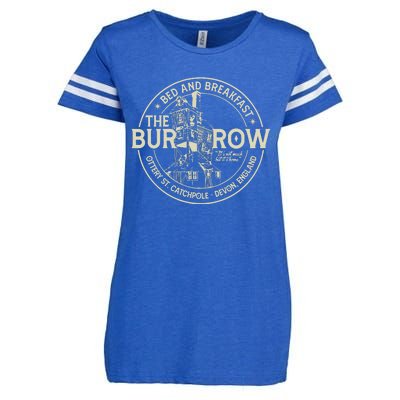 The Burrow Bed And Breakfast Christmas Enza Ladies Jersey Football T-Shirt