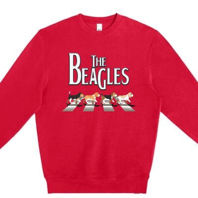 The Beagles Beagle Dog Funny For Beagle Lovers Premium Crewneck Sweatshirt