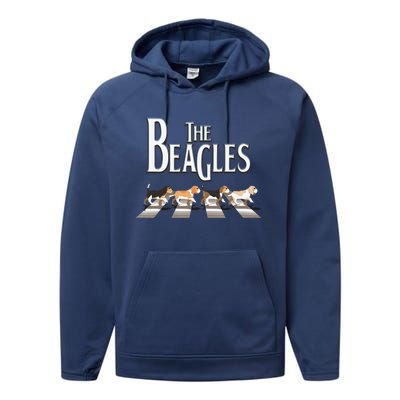 The Beagles Beagle Dog Funny For Beagle Lovers Performance Fleece Hoodie